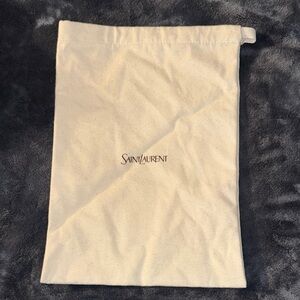 Saint Laurent Beige Dust Bag with Logo